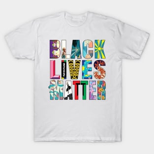 Black Lives Matter Street Mural T-Shirt